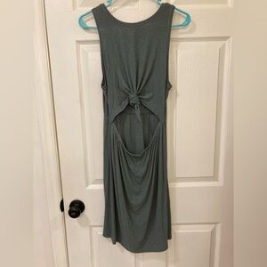 Aerie Tie Front Palm Green Dress Size Medium